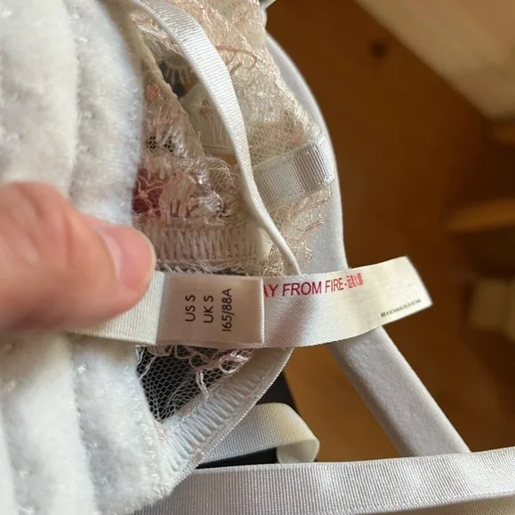 Free people bralette eyelet lace satin size small - Picture 6 of 6